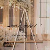 Bienvenida moderna de Boda mínimo