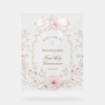 bienvenida niña primera comunión