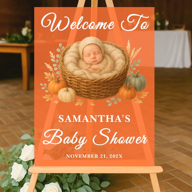 Señal Acrílica Bienvenidos a Baby Shower: Bebé Rústico en la Caíd (Subido por el creador)