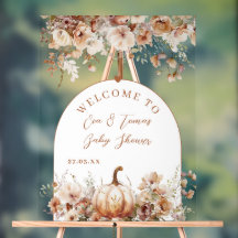 Bienvenidos a Baby Shower Neutral de la Calabaza F