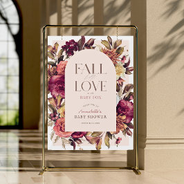 Señal Acrílica Bienvenidos a Baby Shower rosado en el Arco de la