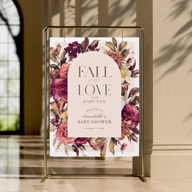 Señal Acrílica Bienvenidos a Baby Shower rosado en el Arco de la  (Subido por el creador)