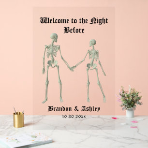 Señal Acrílica Bienvenidos a la cena antes del ensayo