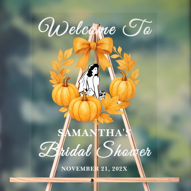 Señal Acrílica Bienvenidos a la ducha de novia de la piel de cala (Neutral )