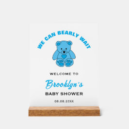 Señal Acrílica Bienvenidos Podemos Esperar A Que Teddy Bear Baby
