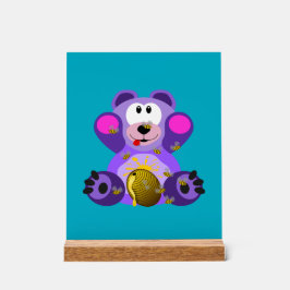 Señal Acrílica Blauer Honig Bär