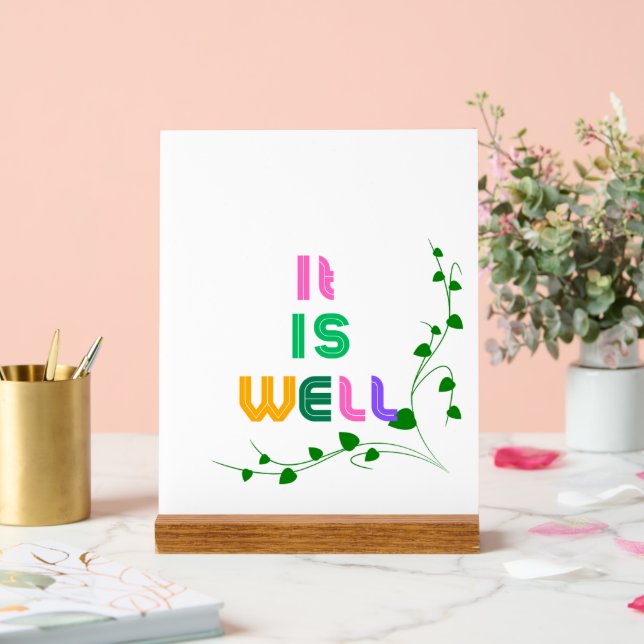 Señal Acrílica Bloque acrílico Inspirador de madera (Boda)