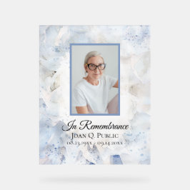 Señal Acrílica Blue Carnation Floral Celebración del Monumento co