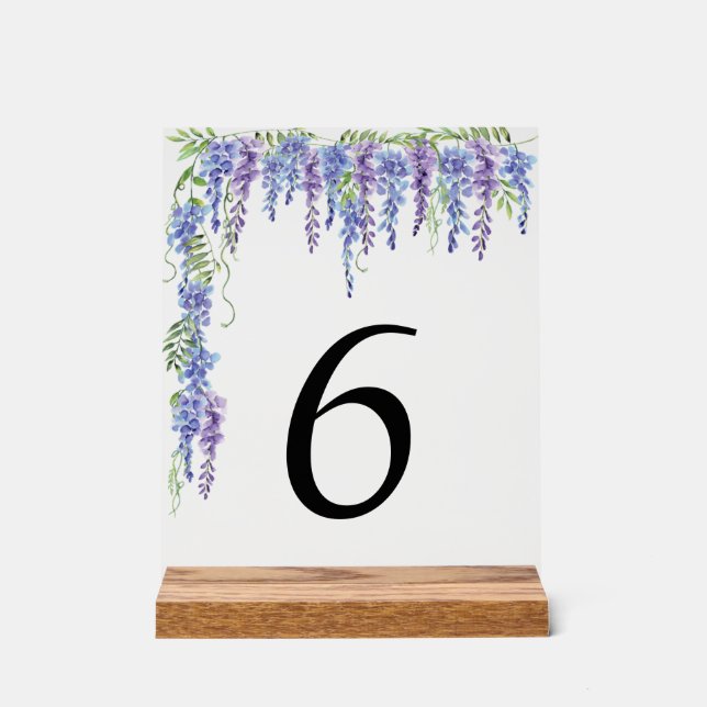 Señal Acrílica Boda acrílico Tabla Rótulo floral (Anverso)