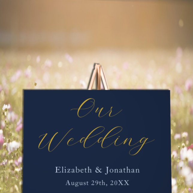 Señal Acrílica Boda azul opulento (Subido por el creador)