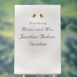 Señal Acrílica Boda de Gracia Católica