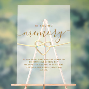 Señal Acrílica Boda en memoria amorosa