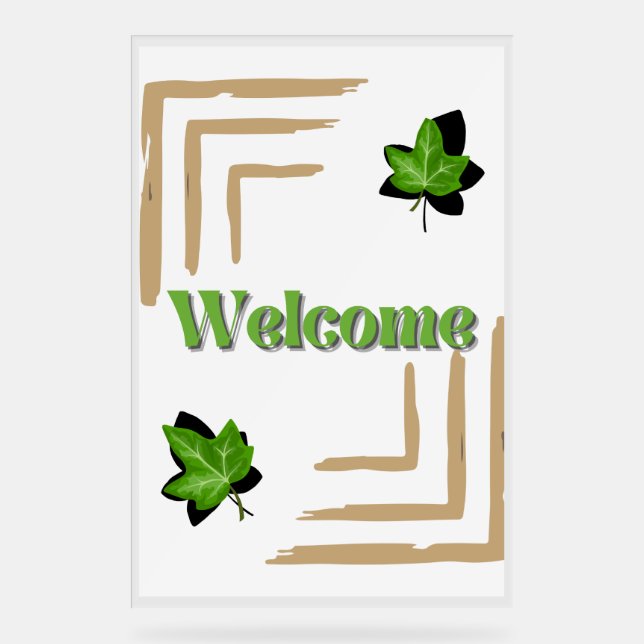 Señal Acrílica Boda firma ivy (Anverso)