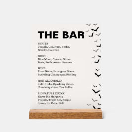 Señal Acrílica Boda Gótico De Halloween Negro Y Borgoña