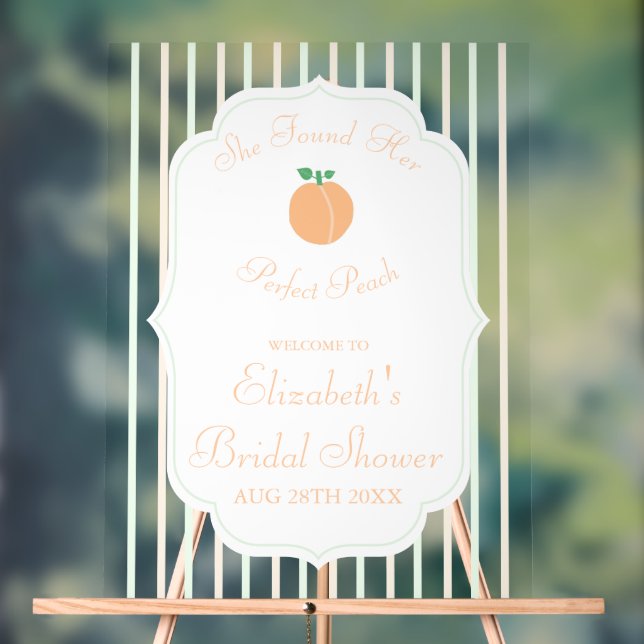 Señal Acrílica Boda perfecta de melocotón (Neutral )