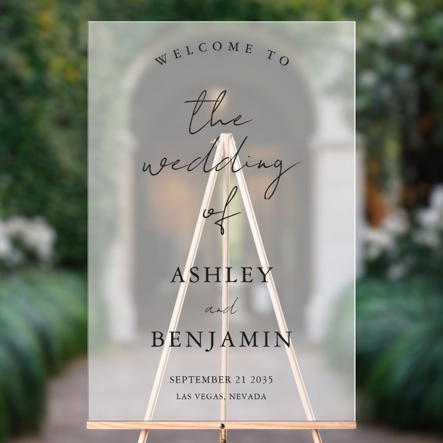 Señal Acrílica Boda Sencillo Elegante Y Con Escarcha (Subido por el creador)