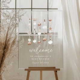 Señal Acrílica Boho Beach Shell