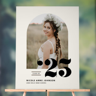 Señal Acrílica Boho Clase de 2025 Foto de Arco Graduación