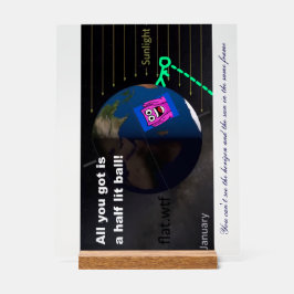 Señal Acrílica ¡Bola medio iluminada!