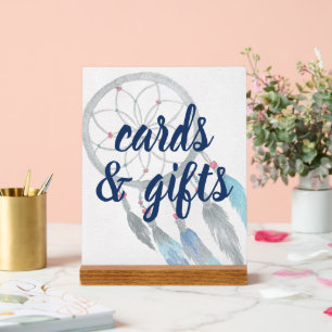 Señal Acrílica Bonito Dreamcatcher Boho Rótulo Baby Shower