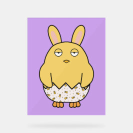 Señal Acrílica Bored Bunny Chick