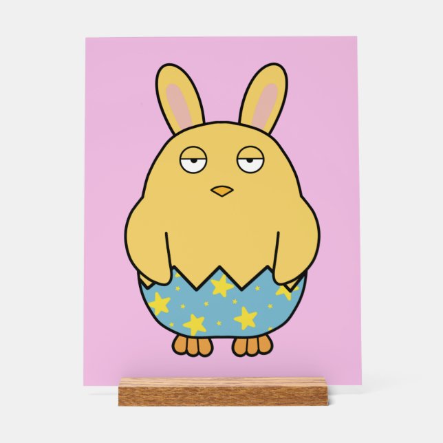 Señal Acrílica Bored Bunny Chick 04 (Anverso)