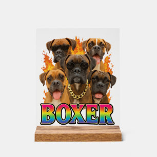 Señal Acrílica Boxeador