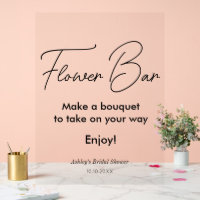Bridal Shower Flower Bar Elegante