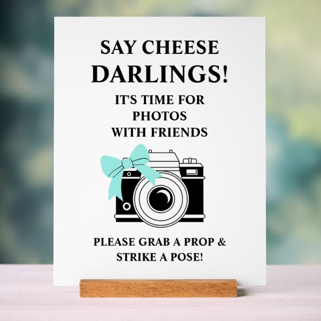 Señal Acrílica Bride & Co. Bridal Shower Turquoise (Neutral )