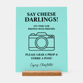 Señal Acrílica Bride & Co. Fiesta de Despedida de Soltera Turques