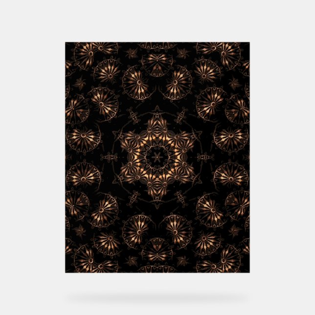 Señal Acrílica Bronce Age Mandala (Anverso)