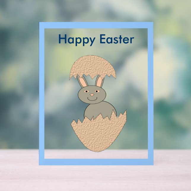 Señal Acrílica Bunny Hatching de Egg Weird Personalizado (Neutral )