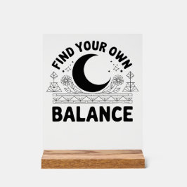 Señal Acrílica Buscar su propio saldo