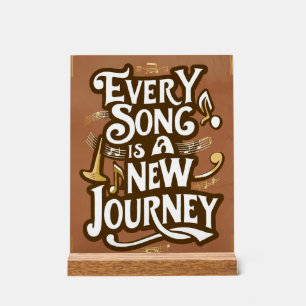 Señal Acrílica Cada canción es una nueva opción 2