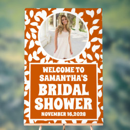 Señal Acrílica Caída Rústica Sale Foto Ducha De Novias Bienvenido