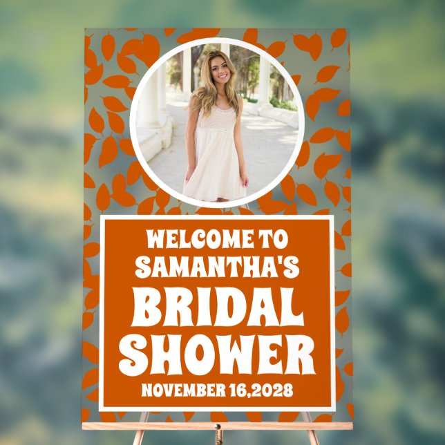 Señal Acrílica Caída Sale Foto Ducha De Novias Bienvenida Escarch (Neutral )