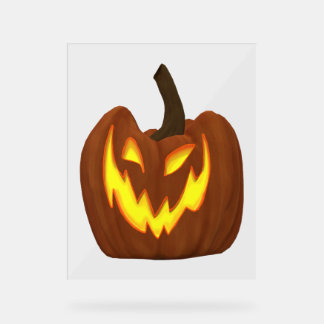 Señal Acrílica calabaza de halloween