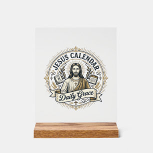 Señal Acrílica Calendario de Jesús Gracia Diaria Calendario de Je