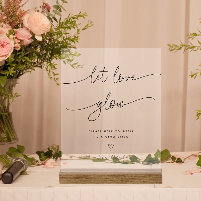 Señal Acrílica Calligrafía Que Amen La Madera De Palo Brillante B (Subido por el creador)