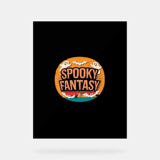 Señal Acrílica Camiseta clásica de la Orquesta de Halloween (Anverso)