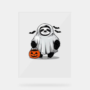 Señal Acrílica Camiseta de Halloween eslota Adorable y Spooky D