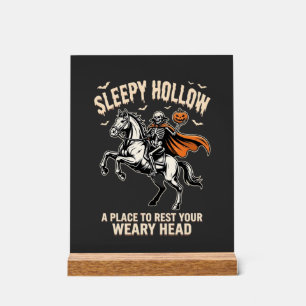Señal Acrílica Camiseta del Jinete sin Cabeza Sleepy Hollow Hallo