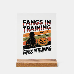 Señal Acrílica Camiseta divertida de vampiro de Halloween Colmill