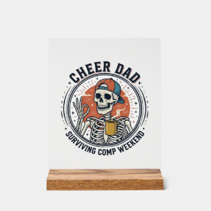 Señal Acrílica Camiseta Esqueleto Fin de Semana de Competición So