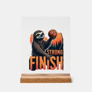 Señal Acrílica Camiseta Retro Divertida Vintage Baloncesto Perezo