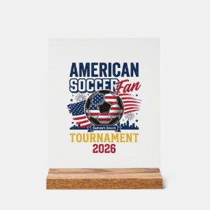 Señal Acrílica Camiseta Vintage Torneo de Fútbol Americano 2026