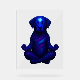 Señal Acrílica Caos de crayones – divertida meme de perro Griffon