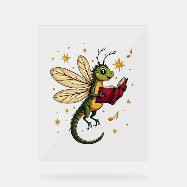 Señal Acrílica Caroling Dragonfly (Anverso)