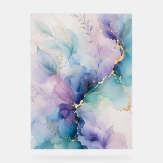 Señal Acrílica Cartel abstracto de acrílico Pastel Bloom