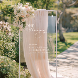 Señal Acrílica Cartel de bienvenida acrílico de la cena de ensayo